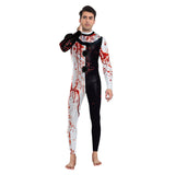 Movie Terrifier 3 (2024) Art the Clown Bloody Jumpsuit Cosplay Costume Outfits Halloween Carnival Suit