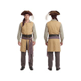 Movie The Backrooms Captaion Clark Yellow Outfit Cosplay Costume Outfit Halloween Carnival Suit