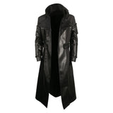 Movie The Crow 2024 Eric Draven Black Coat Cosplay Costume Outfits Halloween Carnival Suit
