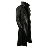 Movie The Crow 2024 Eric Draven Black Coat Cosplay Costume Outfits Halloween Carnival Suit