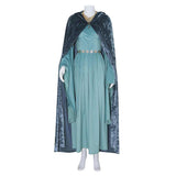 Movie The Lord of the Rings Galadriel Women Dress With Cloak Cosplay Costume Outfits Halloween Carnival Suit