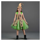 Movie The Nightmare Before Christmas Oogie Boogie Kids Children Green Tutu Dress Cosplay Costume