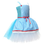 Movie The Wizard of Oz Dorothy Gale Kids Children Blue Dress Cosplay Costume Outfits Halloween Carnival Suit