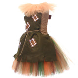 Movie The Wizard of Oz Scarecrow Kids Children Brown Dress Cosplay Costume Outfits Halloween Carnival Suit