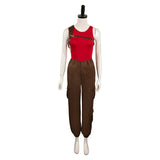 Movie Twisters 2024 Kate Women Red Brown Outfit Cosplay Costume Outfits Halloween Carnival Suit