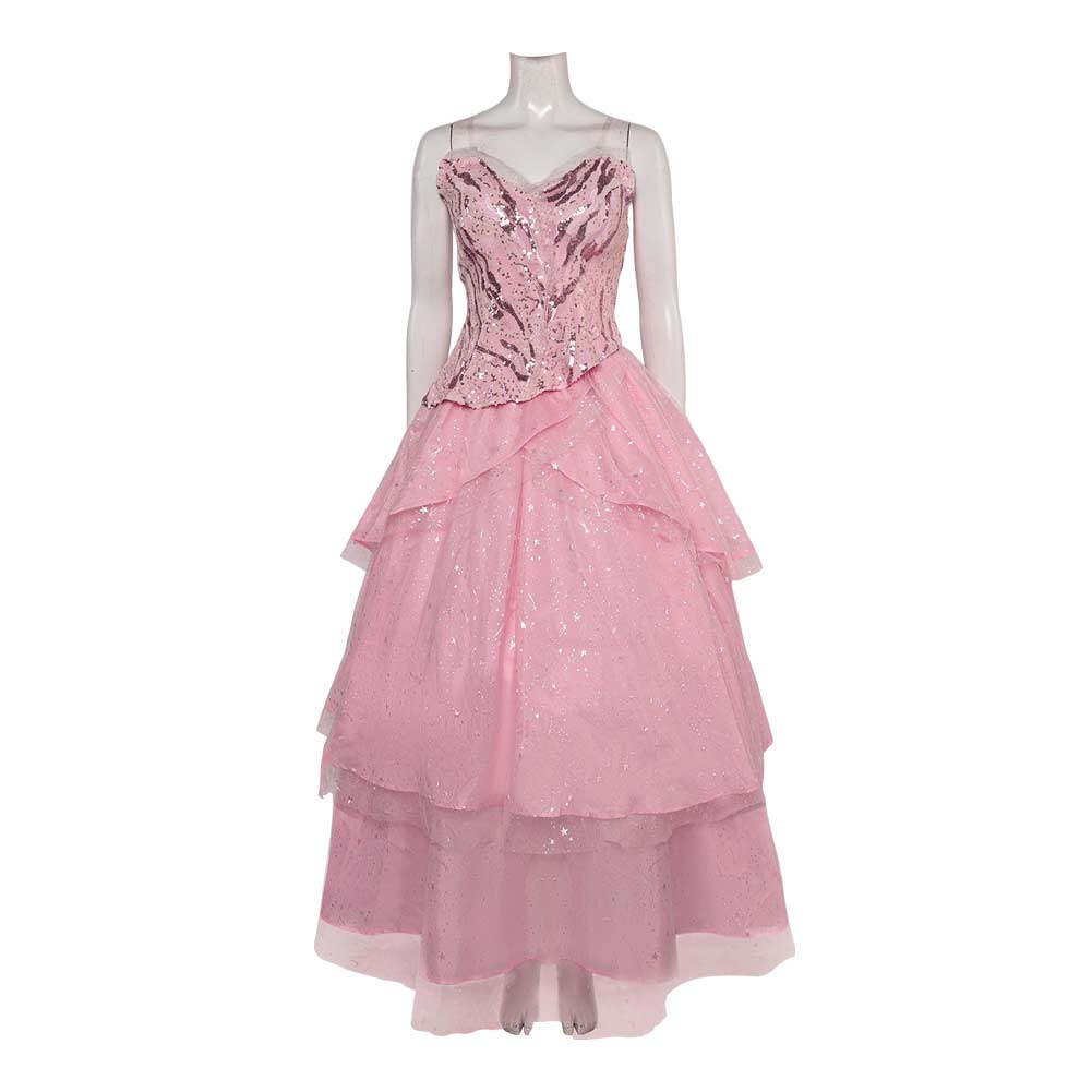 Movie Wicked 2024 Glinda Women Pink Dress Cosplay Costume Outfits Hall TrendsinCosplay Movie Wicked 2024 Glinda Women Pink Dress Cosplay Costume Outfits Hall TrendsinCosplay