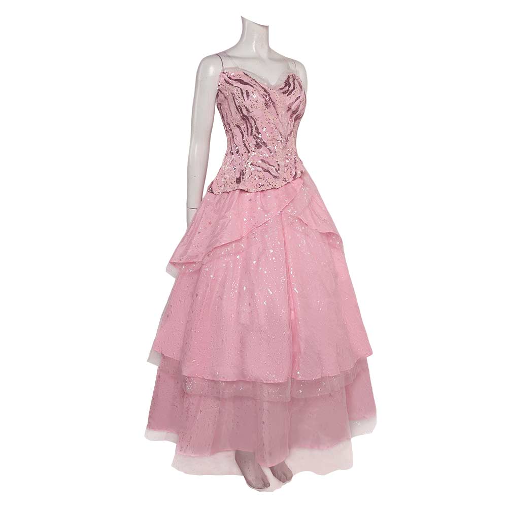 Movie Wicked 2024 Glinda Women Pink Dress Cosplay Costume Outfits Hall TrendsinCosplay Movie Wicked 2024 Glinda Women Pink Dress Cosplay Costume Outfits Hall TrendsinCosplay