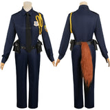 Movie Zootopia 2024 Nick Wilde Women Blue Uniform Outfits Cosplay Costume Outfits Halloween Carnival Suit