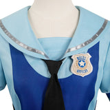 Movie Zootopia 2024Judy Hopps Women Blue Dress Cosplay Costume Outfits Halloween Carnival Suit Original Design