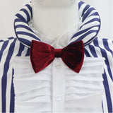 Mr. 3 Blue Striped Shirt Outfit Cosplay Costume Outfit Halloween Carnival Suit