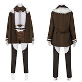 Mushoku Tensei Eris Greyrat Women Brown Outfit With Coat Cosplay Costume Outfit Halloween Carnival Suit