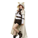 Mushoku Tensei Eris Greyrat Women White Cape Outfit Cosplay Costume Outfit Halloween Carnival Suit