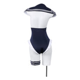 My Dress-Up Darling Kitagawa Marin Women Blue Sailor Swimsuit Cosplay Costume Outfit Halloween Carnival Suit