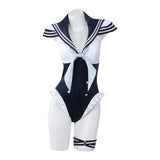 My Dress-Up Darling Kitagawa Marin Women Blue Sailor Swimsuit Cosplay Costume Outfit Halloween Carnival Suit