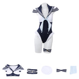 My Dress-Up Darling Kitagawa Marin Women Blue Sailor Swimsuit Cosplay Costume Outfit Halloween Carnival Suit