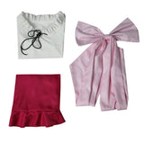 Nami Women Pink Dress Cosplay Costume Outfit Halloween Carnival Suit