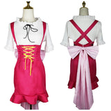 Nami Women Pink Dress Cosplay Costume Outfit Halloween Carnival Suit
