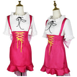 Nami Women Pink Dress Cosplay Costume Outfit Halloween Carnival Suit