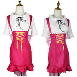 Nami Women Pink Dress Cosplay Costume Outfit Halloween Carnival Suit