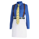 Nanami Kento Genderbend Version Women Blue and White Outfit Cosplay Costume Outfit Halloween Carnival Suit