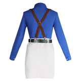 Nanami Kento Genderbend Version Women Blue and White Outfit Cosplay Costume Outfit Halloween Carnival Suit