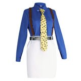 Nanami Kento Genderbend Version Women Blue and White Outfit Cosplay Costume Outfit Halloween Carnival Suit