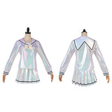 NEEDY GIRL OVERDOSE KAngel Women Silver Dress Cosplay Costume Outfit Halloween Carnival Suit