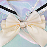 NEEDY GIRL OVERDOSE KAngel Women Silver Dress Cosplay Costume Outfit Halloween Carnival Suit