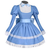 New Panty & Stocking with Garterbelt Panty Blue Dress Cosplay Costume Outfits Halloween Carnival Suit