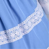New Panty & Stocking with Garterbelt Panty Blue Dress Cosplay Costume Outfits Halloween Carnival Suit