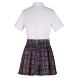 New Panty & Stocking with Garterbelt Panty White Uniform Dress Cosplay Costume Outfits Halloween Carnival Suit