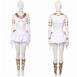 New Panty & Stocking with Garterbelt Panty Women White Dress Outfit Cosplay Costume