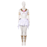 New Panty & Stocking with Garterbelt Panty Women White Dress Outfit Cosplay Costume