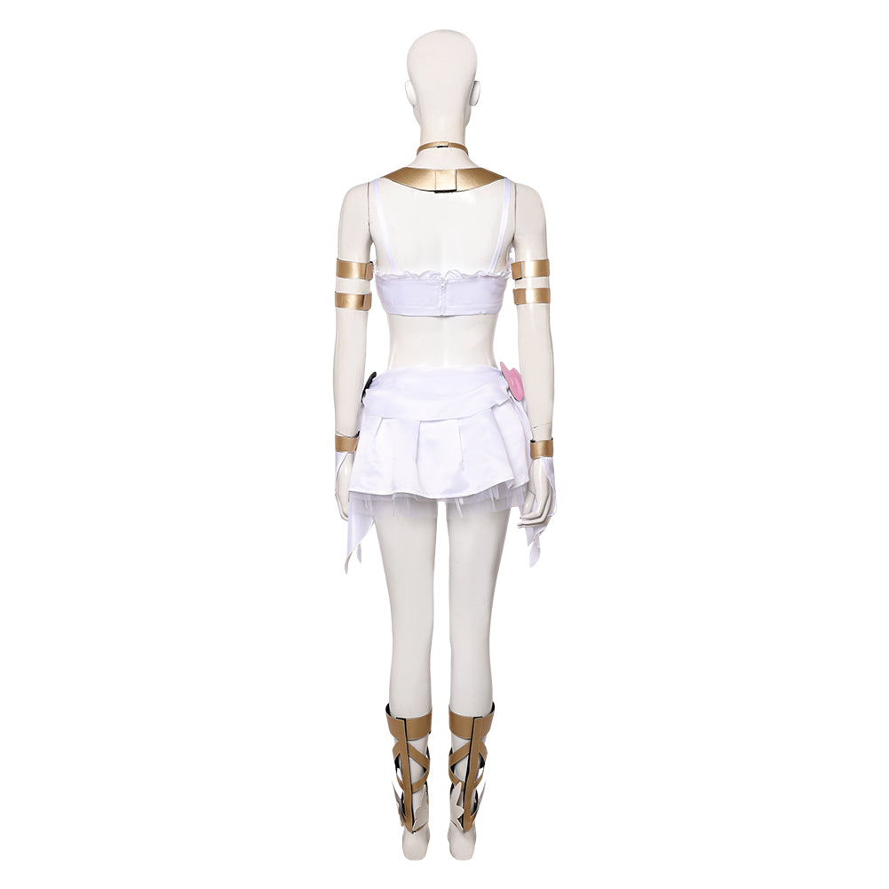 New Panty & Stocking with Garterbelt Panty Women White Dress Outfit Co TrendsinCosplay New Panty & Stocking with Garterbelt Panty Women White Dress Outfit Co TrendsinCosplay