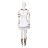 New Panty & Stocking with Garterbelt Panty Women White Dress Outfit Cosplay Costume