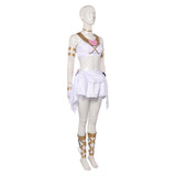 New Panty & Stocking with Garterbelt Panty Women White Dress Outfit Cosplay Costume