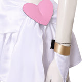 New Panty & Stocking with Garterbelt Panty Women White Dress Outfit Cosplay Costume