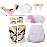 New Panty & Stocking with Garterbelt Panty Women White Dress Outfit Cosplay Costume