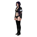 Nico Robin Women Black Leather Suit Cosplay Costume Outfit Halloween Carnival Suit