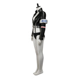 Nico Robin Women Black Leather Suit Cosplay Costume Outfit Halloween Carnival Suit