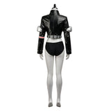 Nico Robin Women Black Leather Suit Cosplay Costume Outfit Halloween Carnival Suit