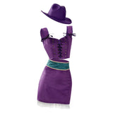 Nico Robin Women Purple Outfit Cosplay Costume Outfit Halloween Carnival Suit