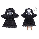 NieR:Automata 2B Women Black Wedding Dress Cosplay Costume Outfit Halloween Carnival Suit