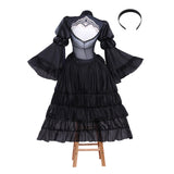 NieR:Automata 2B Women Black Wedding Dress Cosplay Costume Outfit Halloween Carnival Suit