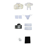 Nikke Goddess of Victory Blanc Women White Uniform Cosplay Costume Outfit Halloween Carnival Suit