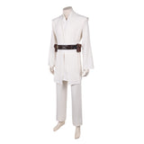 Obi-Wan Kenobi White Outfit Cosplay Costume Outfit Halloween Carnival Suit