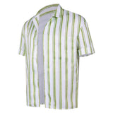 Obsession Bear Green Striped Shirt Cosplay Costume Outfit Halloween Carnival Suit