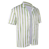 Obsession Bear Green Striped Shirt Cosplay Costume Outfit Halloween Carnival Suit
