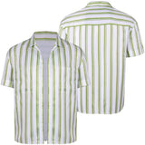 Obsession Bear Green Striped Shirt Cosplay Costume Outfit Halloween Carnival Suit