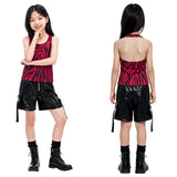 Obsession Nikki Kids Children Red Outfit Cosplay Costume Outfit Halloween Carnival Suit